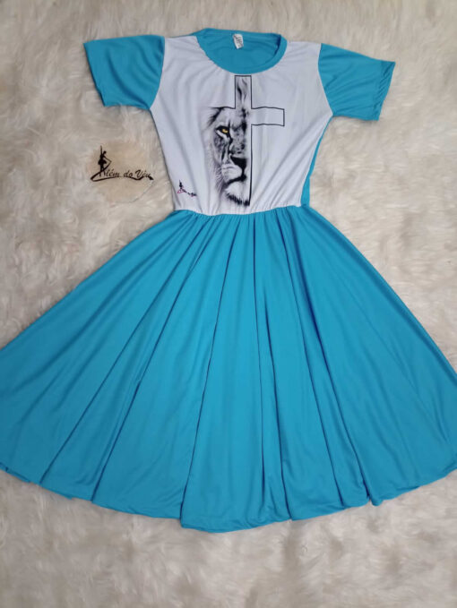 Vestido JOSHUA (AZUL CÉU )