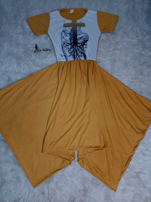 Vestido raízes (amarelo queimado)